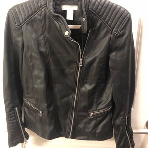 Black, leather jacket!